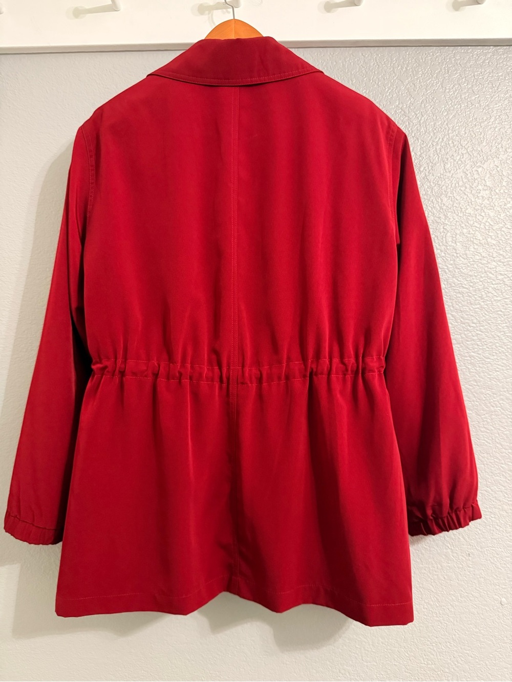 Gallery Red Drawstring Zip Jacket - Picture 2 of 11